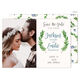 Blue Two Vertical Sprigs Photo Save The Date Cards Image 3 of 5